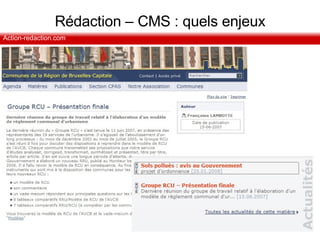 Rédaction – CMS : quels enjeux 