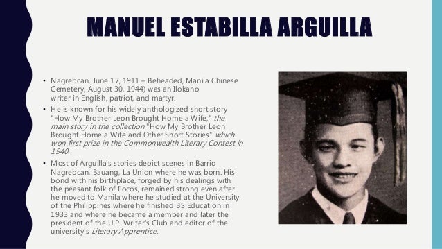 theme of the story how my brother leon brought home a wife by manuel arguilla How my brother leon brought home a wife activities -- topic: literature: how my brother leon brought home a wife by manuel arguilla age level: adolescence application specific activity. theme of the story how my brother leon brought home a wife by manuel arguilla How my brother leon brought home a wife activities -- topic: literature: how my brother leon brought home a wife by manuel arguilla age level: adolescence application specific activity.