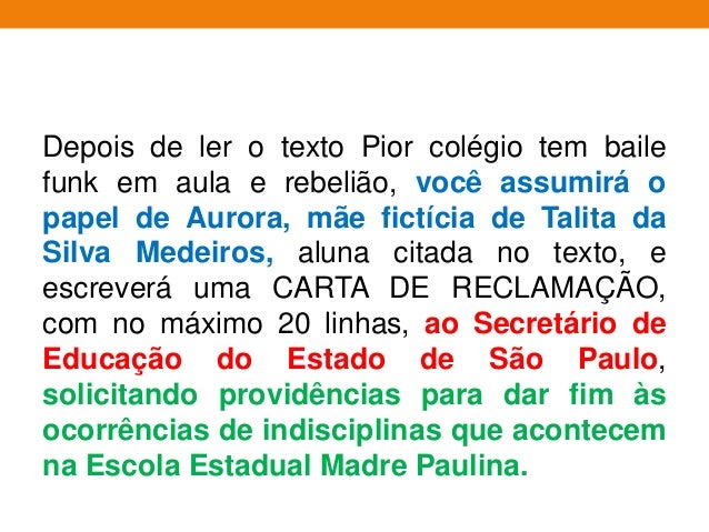 REDAÇÃO - PAS - UEM - 3º ANO