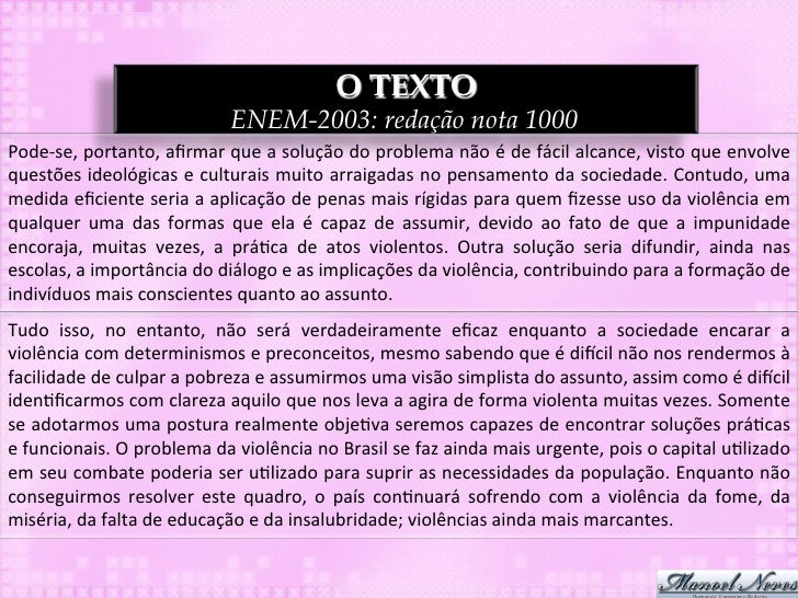 Enem No Texto Ii Verifica Se Que O Autor Utiliza