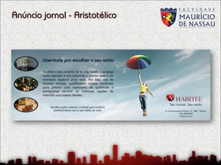 Anúncio jornal - Aristotélico

 