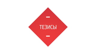 ТЕЗИСЫ 
 
