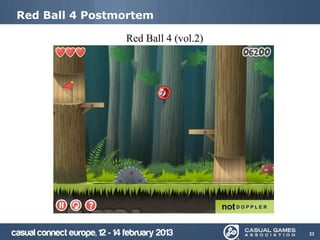 Red Ball 4 Postmortem

                Red Ball 4 (vol.2)




                                     23
 