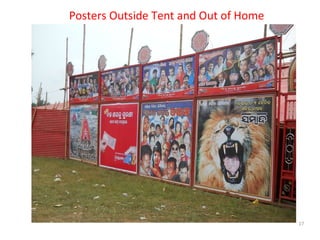 Private & Confidential Posters Outside Tent and Out of Home  