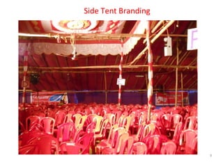 Private & Confidential Side Tent Branding 