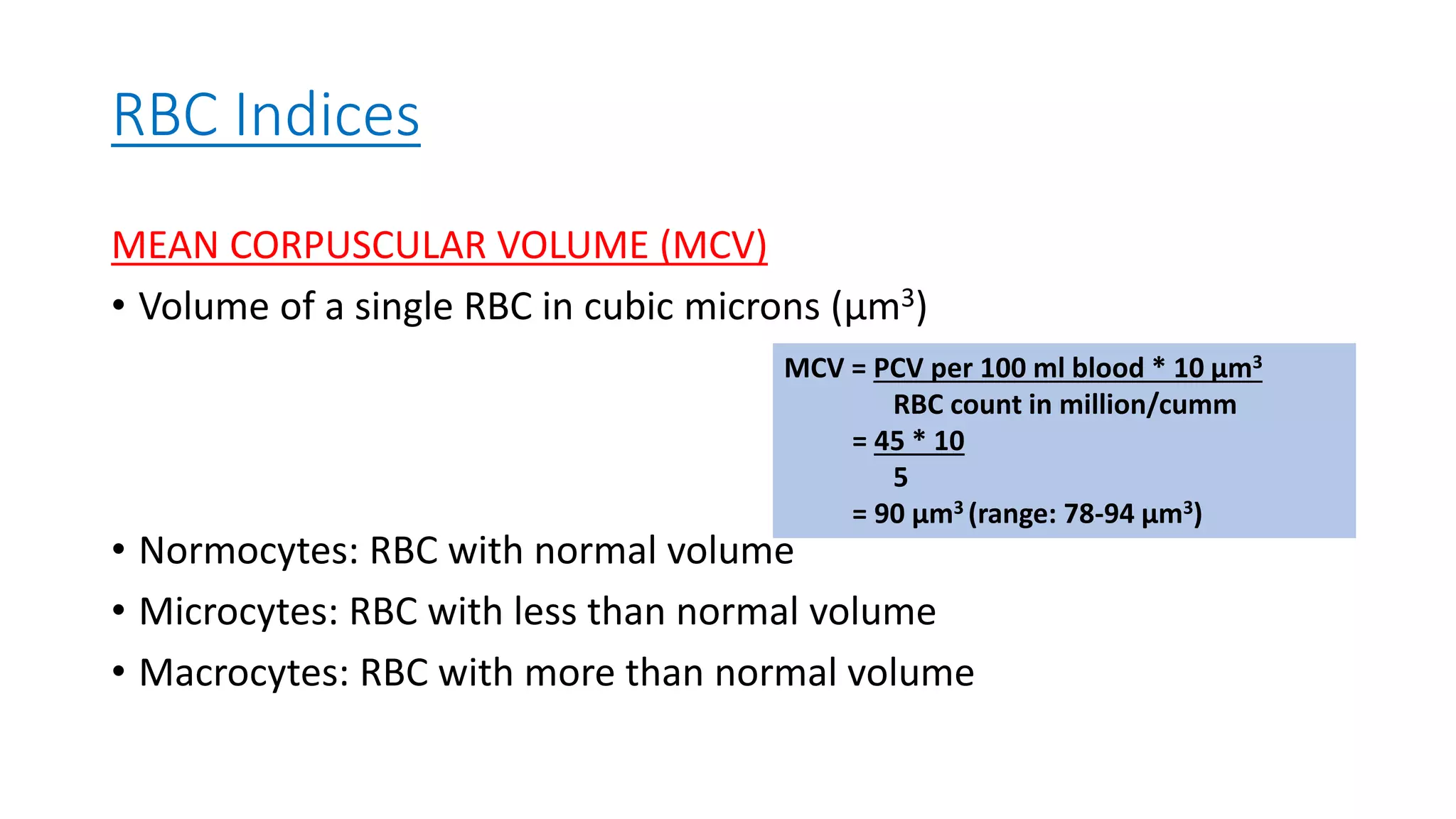 Red blood cells | PDF