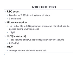 RED BLOOD CELLS.pdf year one physiology2024 | PDF