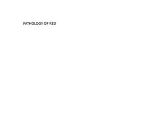 PATHOLOGY OF RED
 
