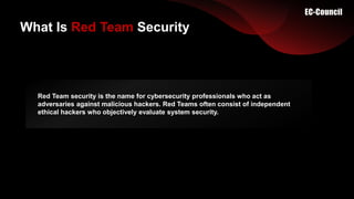 Red Team vs. Blue Team | PPTX