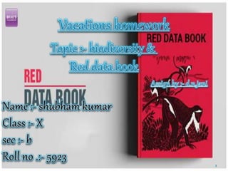 Red Data Book | PPTX | Geography | Science