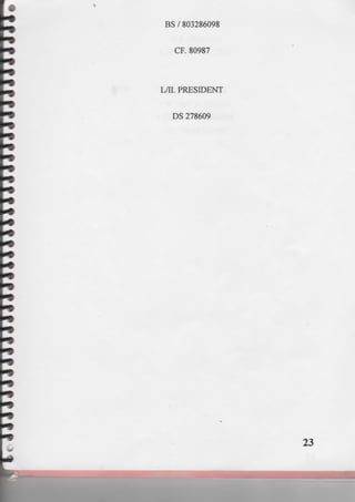 PRESIDENTIAL RED BOOK !!