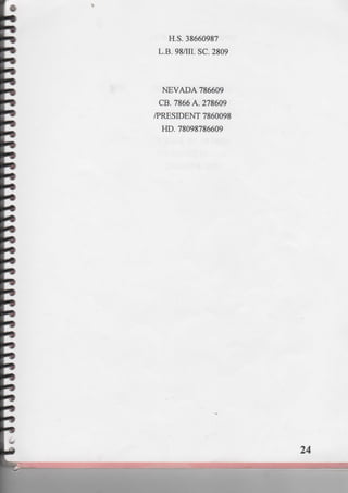 PRESIDENTIAL RED BOOK !!