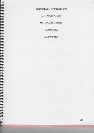 PRESIDENTIAL RED BOOK !!