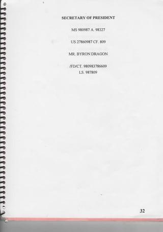 PRESIDENTIAL RED BOOK !!