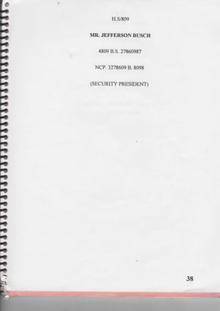 PRESIDENTIAL RED BOOK !!