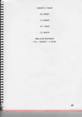 PRESIDENTIAL RED BOOK !!