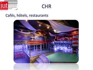 CHR 
Cafés, 
hôtels, 
restaurants 
 