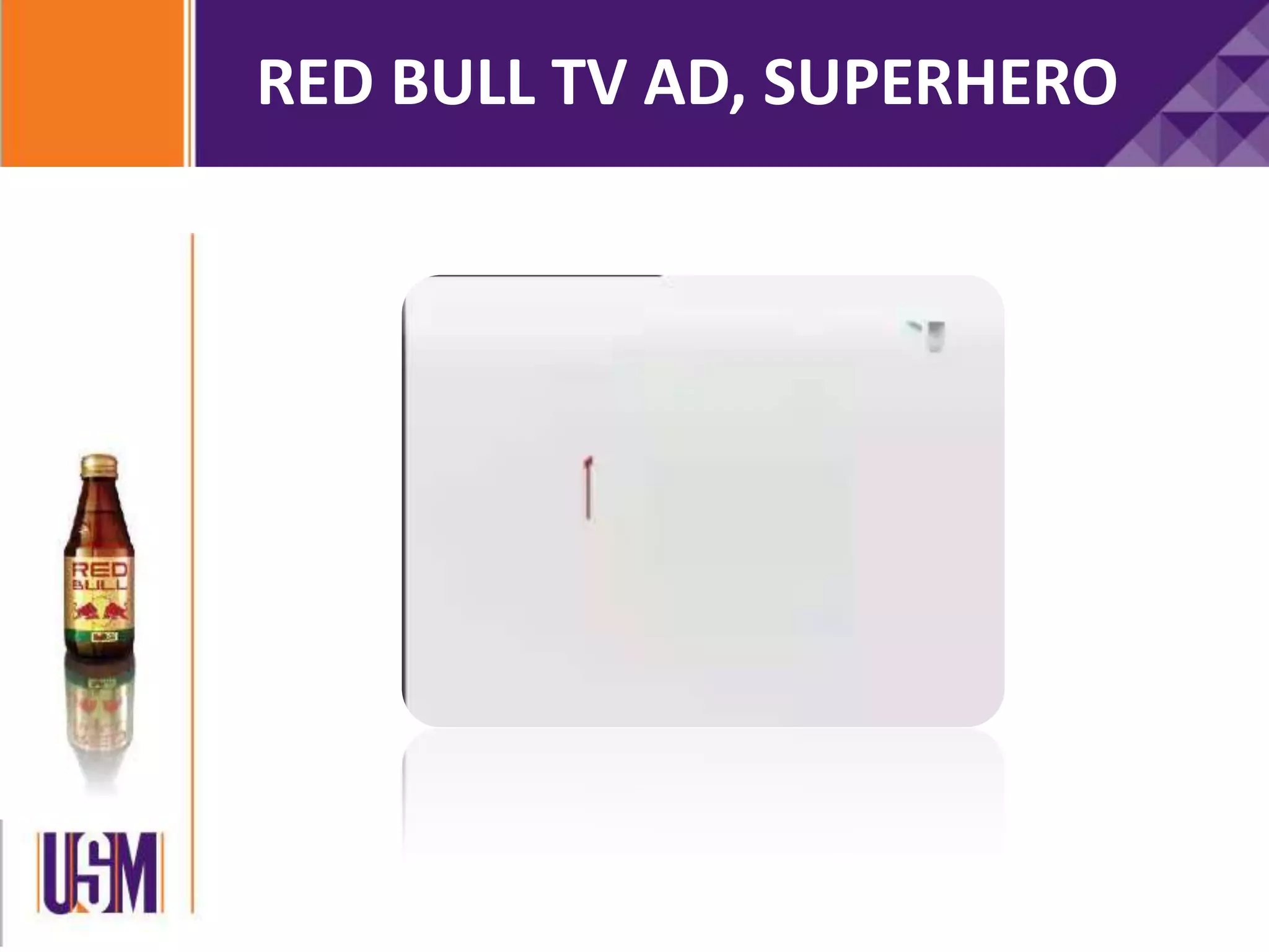 RED BULL TV AD, SUPERHERO
 