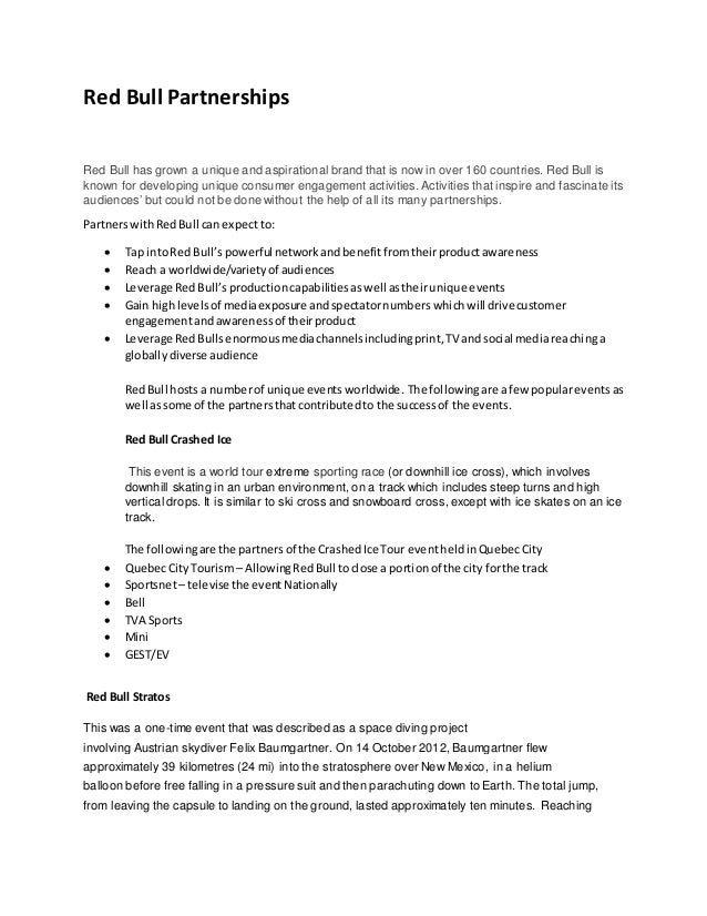 Red Bull Partnerships