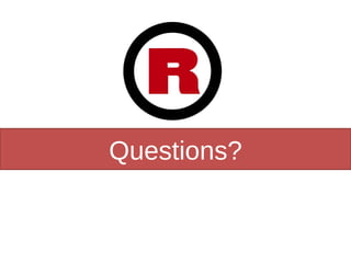 Questions? 