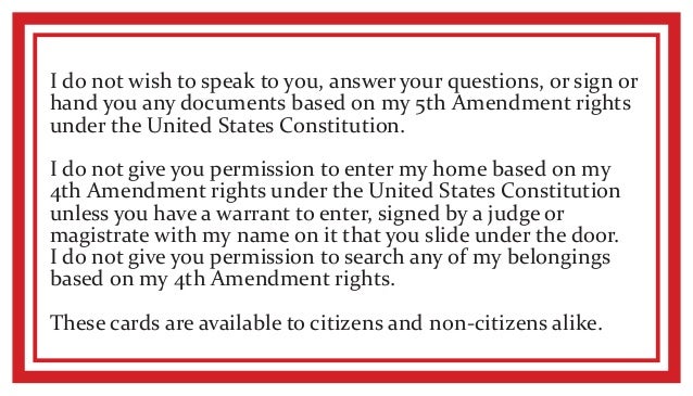 Red Card Cons Utional Rights Card For Immigrants Simplified Chinese I Do Not Wish To Speak To You Answer Your Questions Red Card Cons Utional Rights Card For Immigrants Simplified Chinese I Do Not Wish To Speak To You Answer Your Questions