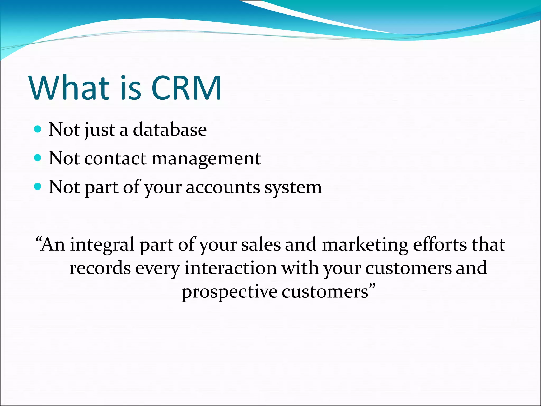 Managing and Tracking Opportunites