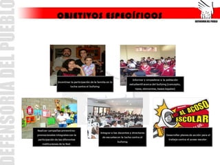 OBJETIVOS ESPECÍFICOS
 