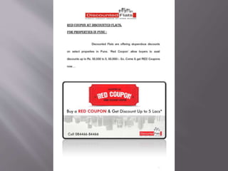 Red Coupon at Discounted Flats for home buyers in Pune
