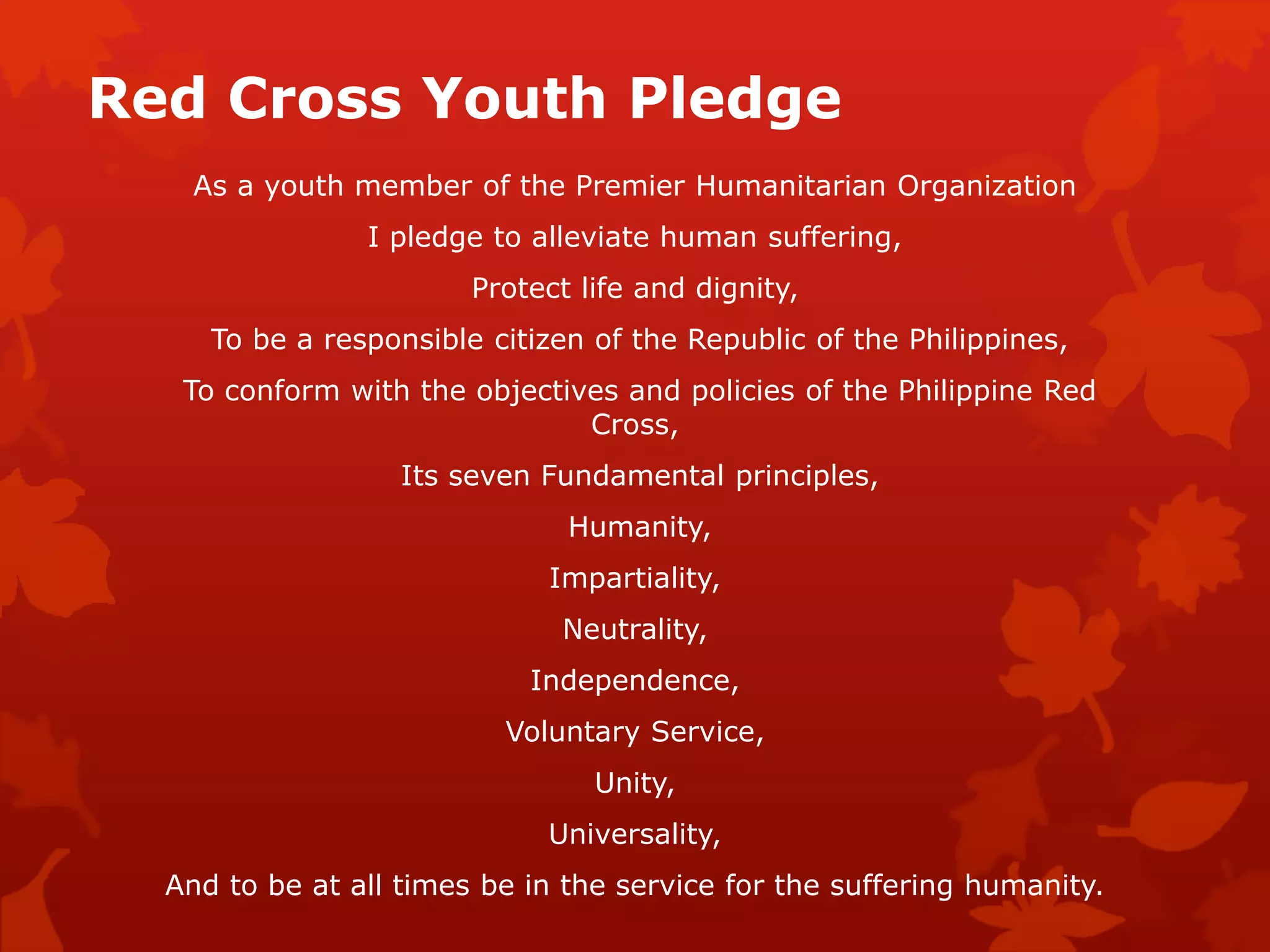Red cross history | PPT | Free Download 
