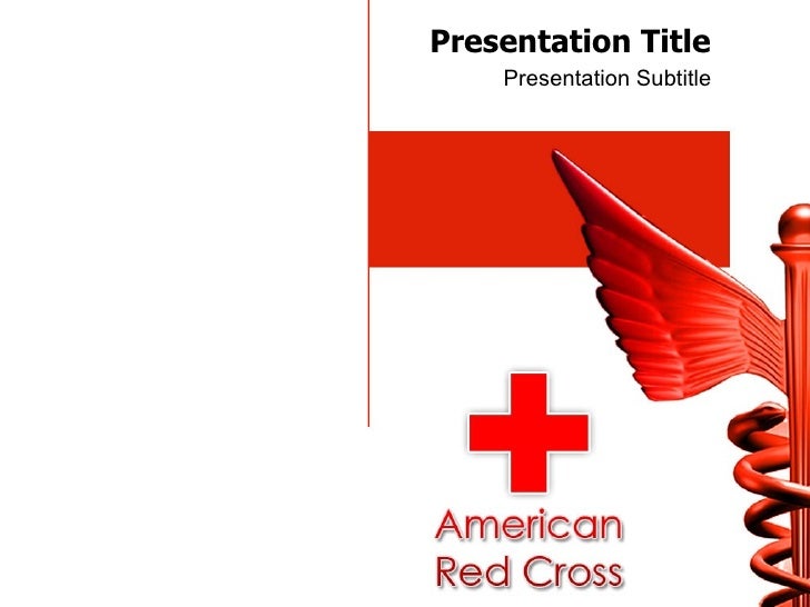 red cross presentation template