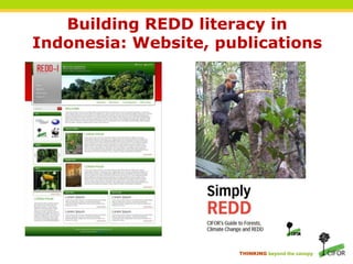 Building REDD literacy in Indonesia: Website, publications