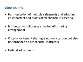Safeguard Information System and Benefit Sharing in Nepal