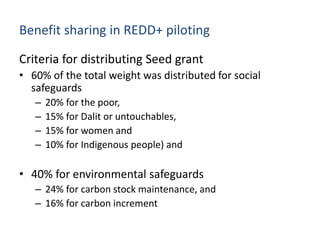 Safeguard Information System and Benefit Sharing in Nepal