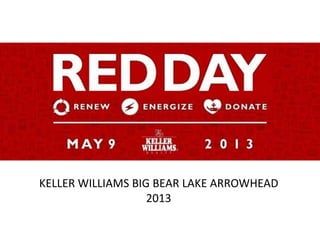 KELLER WILLIAMS BIG BEAR LAKE ARROWHEAD
2013
 