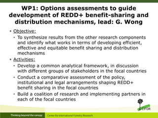 REDD+ Benefits Sharing