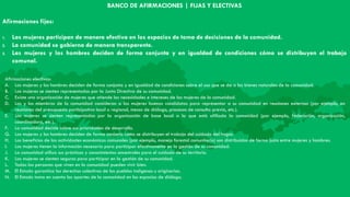 ¿Cómo vamos? Una herramienta para reflexionar sobre la participación de las mujeres indígenas u originarias en la gestión y gobernanza de sus territorios