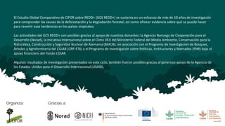 Equidad en los foros multiactor: resultados de cuatro foros en Ucayali, Loreto, Madre de Dios y San Martín