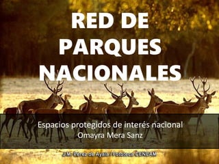 RED DE
PARQUES
NACIONALES
Espacios protegidos de interés nacional
Omayra Mera Sanz
 