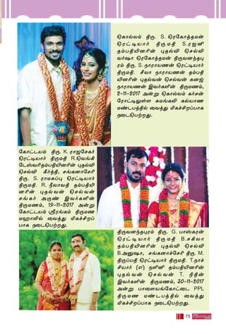 75
˘LÙp-Xm ß⁄. S. ˘W˙LÙj-R-Uu
˘Wh-•VÙo ß⁄-Uß S.W_≤
RmTß´]¨u ◊RpÆ ˘NpÆ
Yo`Ù ˘W˙LÙj-R-Uu ß⁄-Y-]k-R-◊-
Wm ß⁄. S. SÙWÙ-V-Qu ˘Wh-•-VÙo
ß⁄-Uß. ∫XÙ SÙWÙ-V-Qu RmTß
´]¨u ◊Rp-Yu ˘Np-Yu —]w
SÙWÙ-V-Qu CYoL∞u ß⁄-U-Qm,
2˛11-˛2017 Auﬂ ˘LÙp-Xm Lo-Nu
˙WÙh•-¤s[ —Ue-L≠ Lp-VÙQ
Ui-P-Tj-ßp ˚Yj’ ™Lf£l-TÙL
S˚P˘Tt-’.
˙LÙh-P-Vm ß⁄. K. WÙ_-˙N-Lo
˘Wh-•VÙo ß⁄-Uß R.˘Ye-°-
˙Pv-Y¨RmTß´]¨u ◊RpÆ
˘NpÆ ∏ojß, Ne-L-]Ù-˙N¨
ß⁄. S. WÙU-—l◊ ˘Wh-•-VÙo
ß⁄-Uß. R. øXÙYß RmTß´
]¨u ◊Rp-Yu ˘Np-Yu
Ne-Lo A⁄i CYoL∞u
ß⁄-U-Qm, 19˛11-˛2017 Auﬂ
˙LÙh-P-Vm cWe-Lm ß⁄-UQ
UaÙ-≠p ˚Yj’ ™Lf£l-
TÙL S˚P˘Tt-’.
ß⁄-Y]k-R-◊-Wm ß⁄. G. TÙv-L-Wu
˘Wh-•-VÙo ß⁄-Uß B.N°XÙ
RmTß´]¨u ◊RpÆ ˘NpÆ
B.A‡`Ù, Ne-L-]Ùf-˙N¨ ß⁄. M.
ß⁄l-Tß ˘Wh-•-VÙo ß⁄-Uß. T.SÙf-
£-VÙo (G) S∞≤ RmTß´]¨u
◊Rp-Yu ˘Np-Yu T. ®ßu
CYoL∞u ß⁄-U-Qm, 30˛11-˛2017
Auﬂ TÙ˚[-Ve-˙LÙh˚P PPL
ß⁄-UQ Ui-P-Tj-ßp ˚Yj’
™Lf£l-TÙL S˚P˘Tt-’.
 