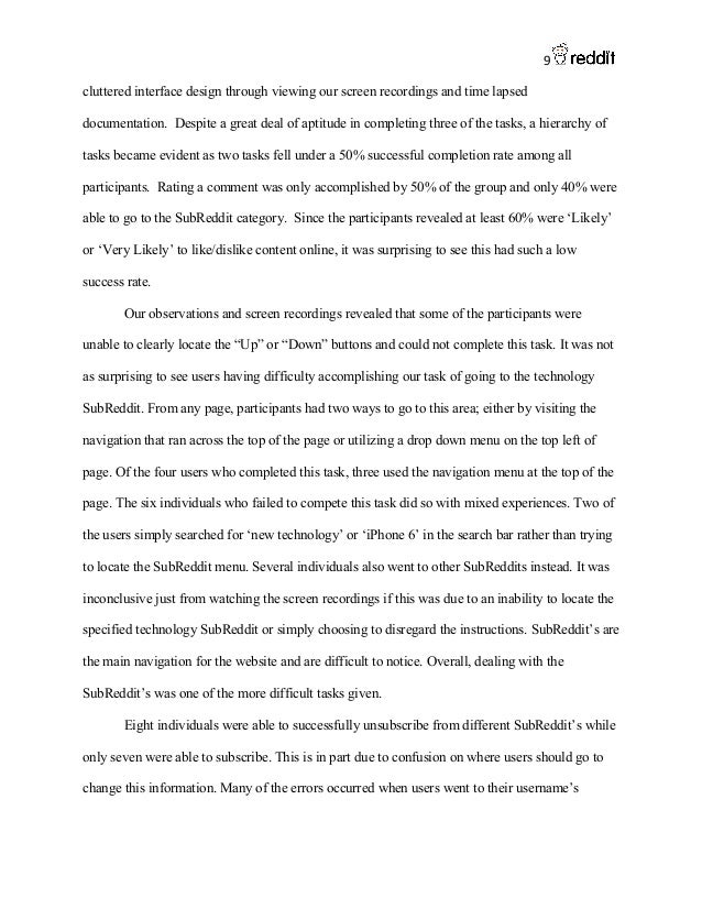 reddit usability testing reddit sample size