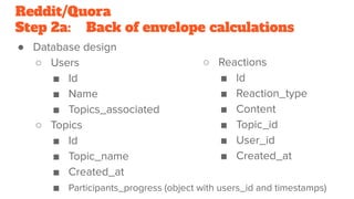 Reddit Database Coding Reddit/Quora Software System Design | PDF