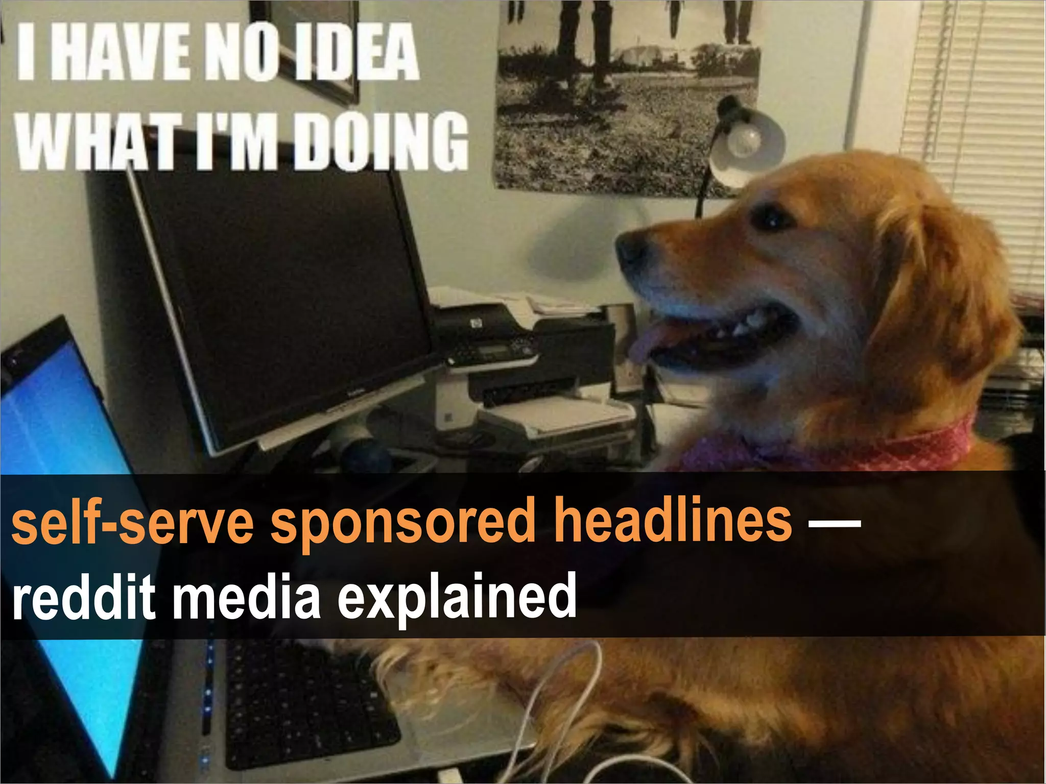 self-serve sponsored headlines —
reddit media explained
 
