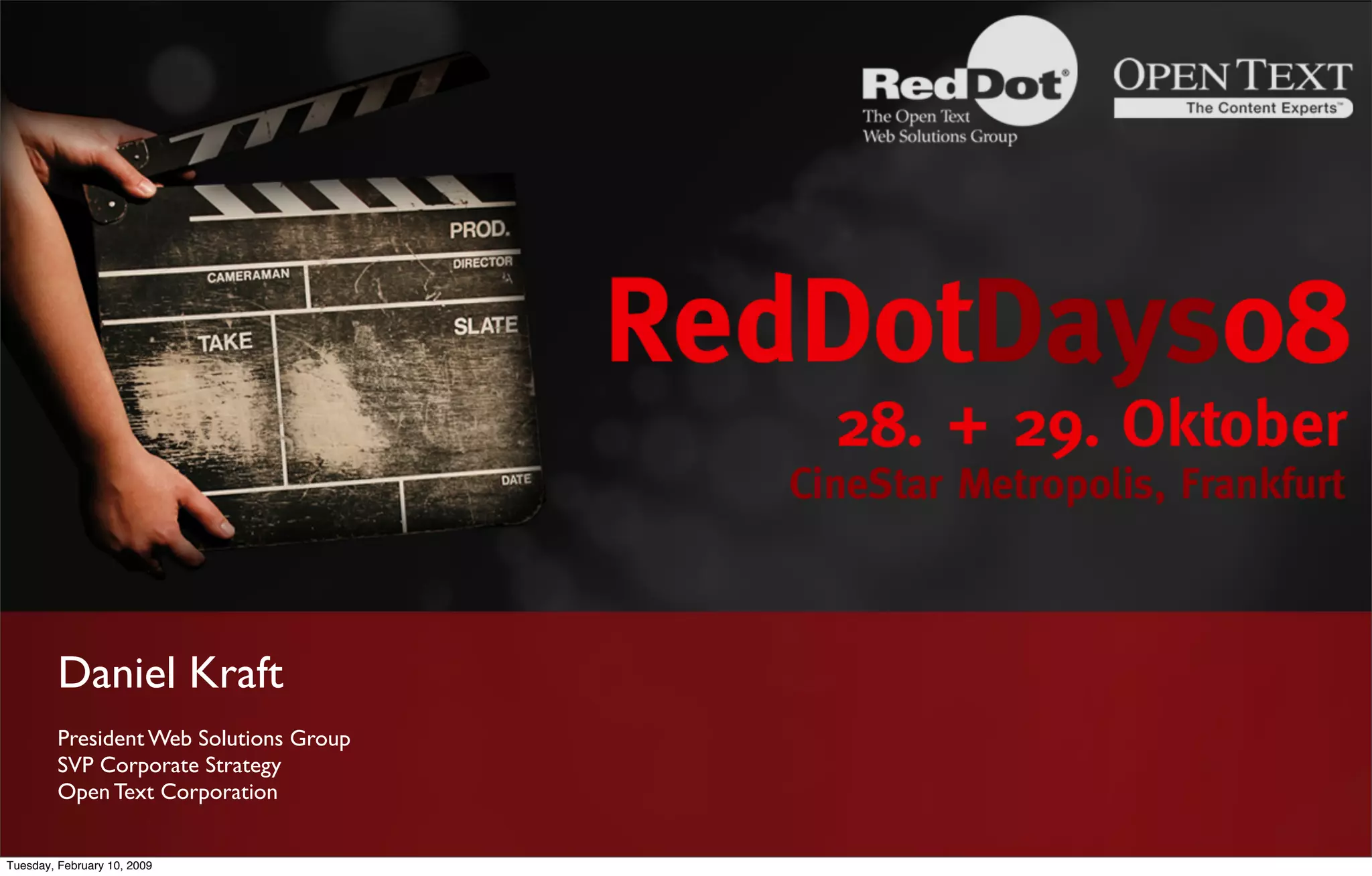 Red Dot Days 2008 Keynote Dk Final