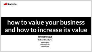 Reddpoint ventures   the 5 metrics and benchmarks you should track to maximize your companys valuation