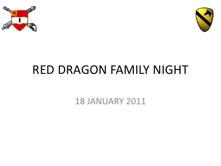 Red Dragon Family Night (Jan 2011)
