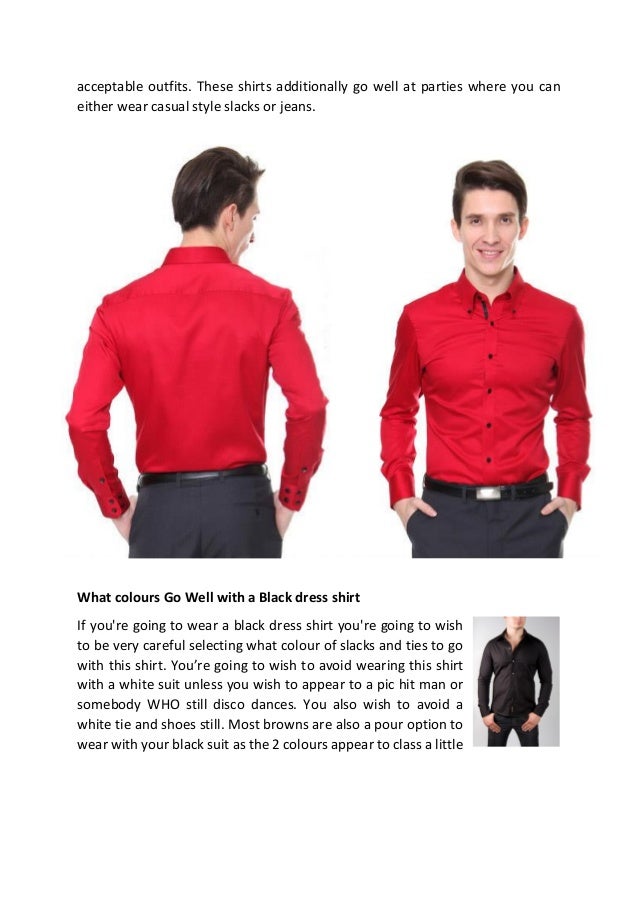 Men's dress shirts - A way to wear a Red Dress Shirt