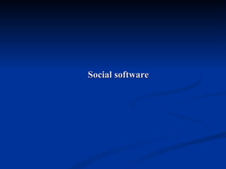Social software 