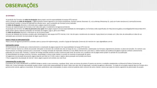 OBSERVAÇÕES
DE INTERNET:
•A produção dos formatos da mídia de divulgação deste projeto será de responsabilidade da equipe EPTV Internet.
•Para a produção da mídia de divulgação, a agência/cliente enviará logomarca com fundo transparente, formato vetorial (Illustrator CS, .ai) ou Bitmap (Photoshop CS, .psd) com fundo claro/escuro e vertical/horizontal,
encaminhando também o manual de aplicação da referida marca para a produção dos formatos acima indicados.
•A mídia de divulgação direciona o internauta para a página especial do projeto.
•O prazo de implementação dos formatos é de 5 dias úteis após o recebimento da logomarca/material.
•A produção dos formatos de mídia de patrocínio e/ou apoio desta página especial será de responsabilidade do cliente/agência. Os formatos estão especificados em http://anuncie.globo.com/redeglobo/formatos/index.html .
Serão aceitos apenas materiais produzidos em formatos de imagem (.jpg ou .gif) ou em HTML5.
•A mídia de patrocínio direciona o internauta ao site do patrocinador.
•O prazo de validação dos formatos enviados pelo cliente/agência, pela equipe da EPTV Internet, é de 1 dia útil após o recebimento da material. A peça deverá ser enviada com 3 dias úteis de antecedência à data de sua
veiculação para se prevenir da necessidade de algum ajuste técnico.
ENVIO E PRAZO DE IMPLEMENTAÇÃO
•Para o envio de logomarca/material ou dúvidas sobre os prazos de implementação, consulte a Equipe de Operações Comerciais de Internet em: opec.digital@eptv.com.br
DISPOSIÇÕES GERAIS
•O fornecimento de conteúdo para o desenvolvimento e atualização da página especial é de responsabilidade da Equipe EPTV Internet.
•A EPTV Internet reserva-se o direito de proceder alterações na estrutura do conteúdo dos sites ao longo do ano, e, eventualmente, substituições nos formatos originalmente previstos no plano de inserções. Em nenhum caso
haverá prejuízo na entrega comercial para o anunciante. A entrega estimada de impressões referente ao Cross Mídia internet tem como base a análise histórica de audiência de páginas especiais similares anteriormente
publicados em nossos sites. Portanto, o volume de entrega estimada prevista no plano comercial pode variar de acordo com a audiência real da página deste projeto no período de sua publicação.
•A disponibilidade da entrega comercial, formatos, propriedades e preços estão sujeitos à consulta no momento da aprovação do plano.
•O pagamento da veiculação da presente página especial será feito em 15 dfm e para o registro desta prestação será emitida uma fatura.
• Para o pagamento da produção de internet desta página especial será emitida uma nota fiscal.
CONSIDERAÇÕES GLOBO.COM
A assinatura do PI pelo ANUNCIANTE ou AGÊNCIA obriga as partes e seus sucessores, a qualquer título, tanto aos termos do próprio PI quanto aos termos e condições estabelecidos no Manual de Práticas Comerciais da
Globo.com. Custos estimados de produção orçados à parte, sendo total responsabilidade do cliente. Sobre este valor não há negociação, comissão da agência e descontos. A criação de um projeto especial deve ser firmada sob a
parceria entre veículo, agência e anunciante. Os formatos publicitários não contemplados no plano comercial poderão exibir anúncios de outros clientes, mesmo que sejam do mesmo segmento do patrocinador do projeto.
 