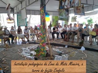 Instalação pedagógica da Zona da Mata Mineira, a
terra do feijão Coofeliz.
 