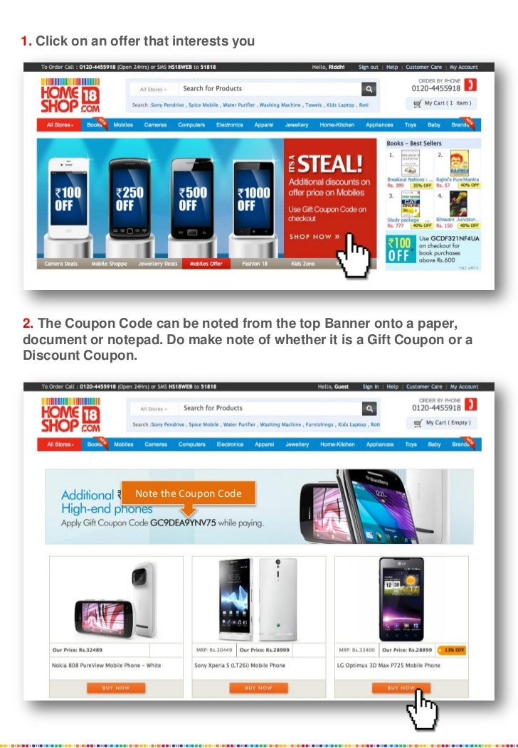 Homeshop18 discount coupon